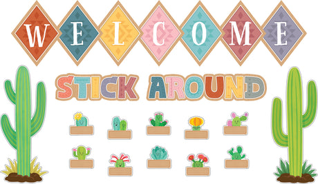 Happy Cactus Crew Welcome Bulletin Board