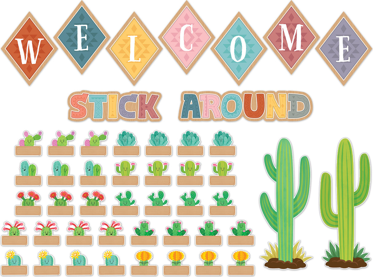 Happy Cactus Crew Welcome Bulletin Board