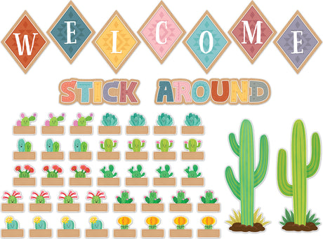 Happy Cactus Crew Welcome Bulletin Board