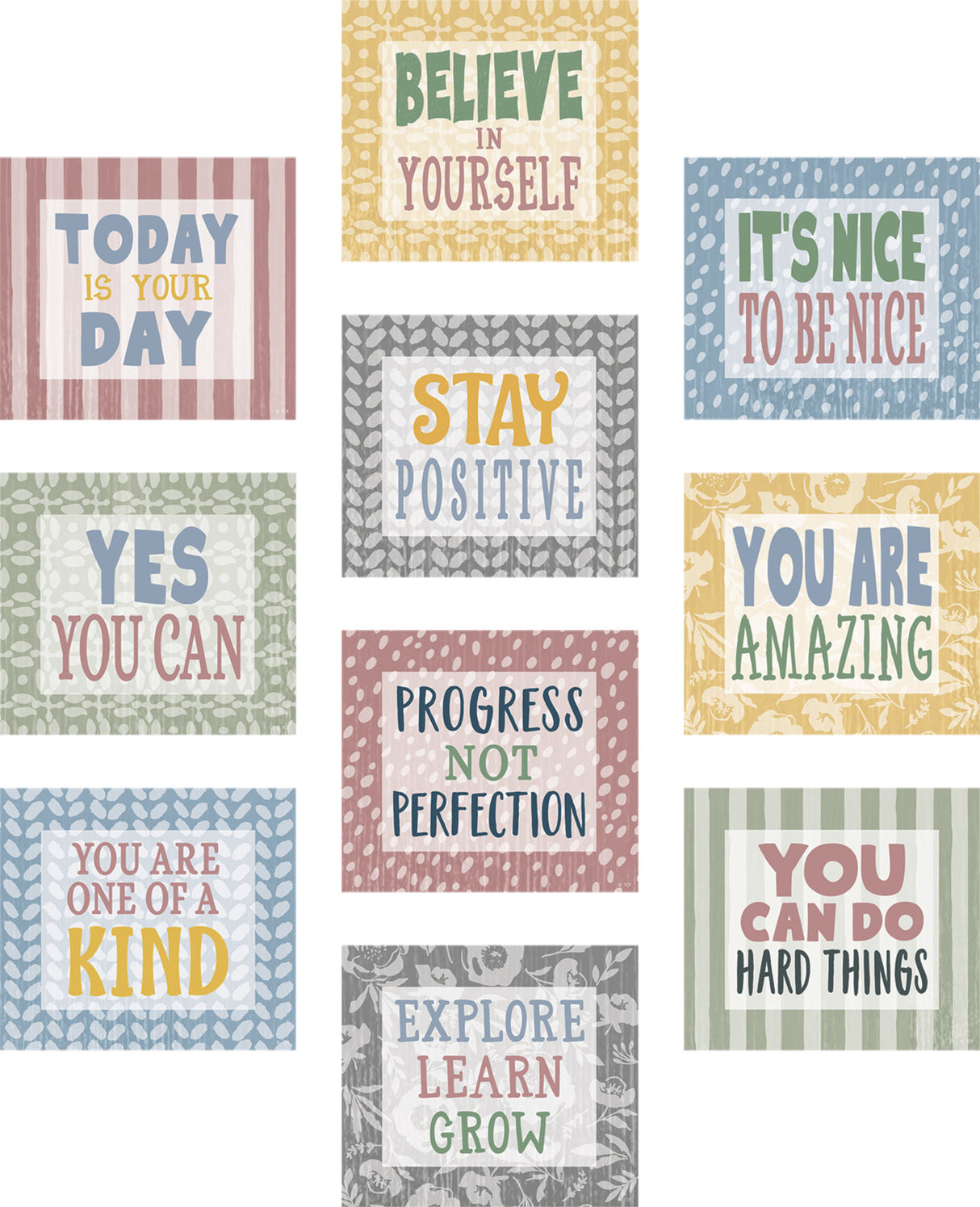 Classroom Cottage Positive Sayings Accents