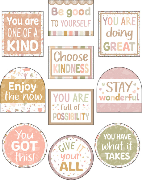 Terrazzo Tones Positive Sayings Accents
