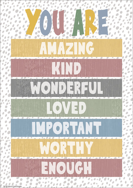 You Are Enough Positive Poster