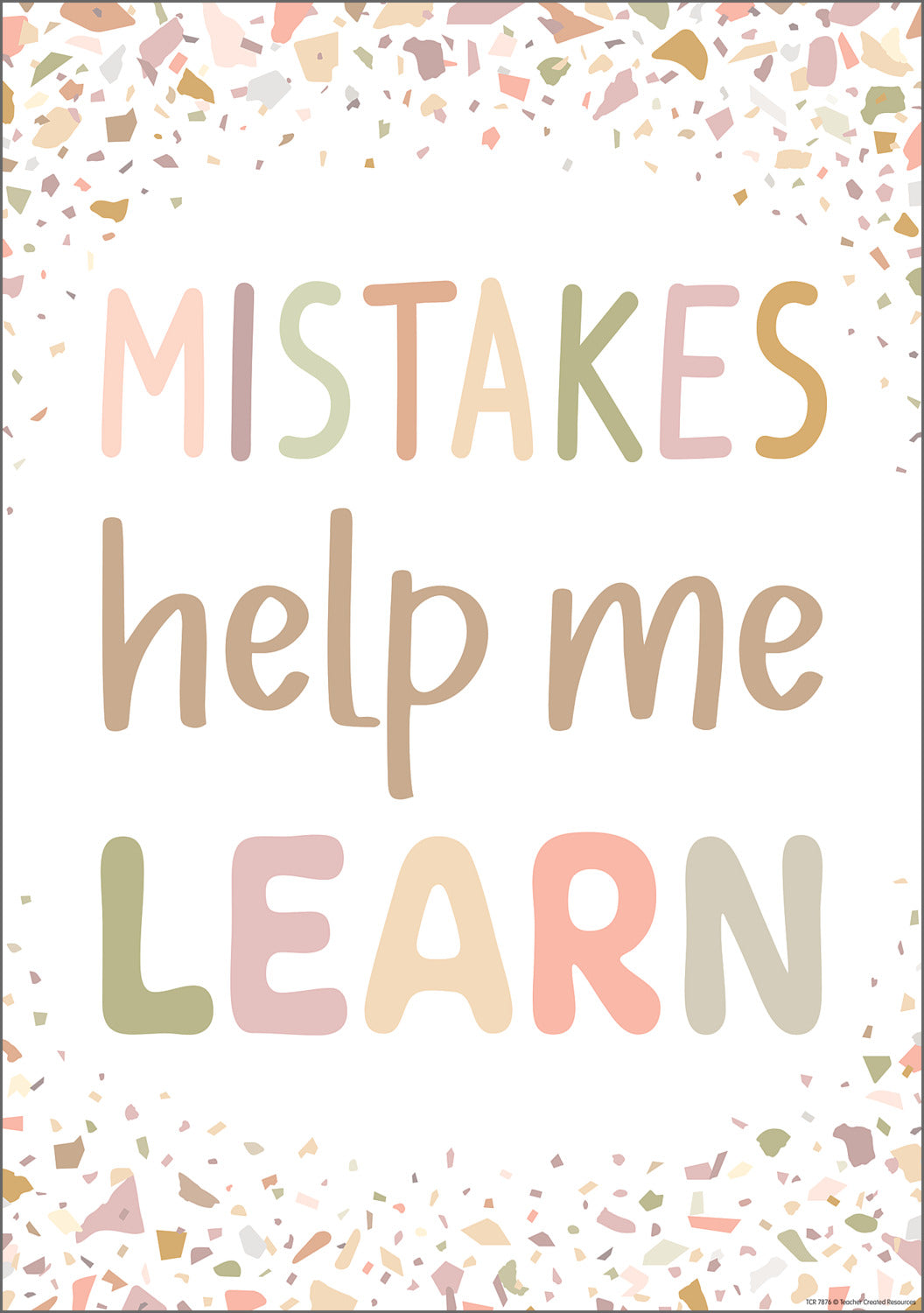 Mistakes Help Me Learn Positive Poster