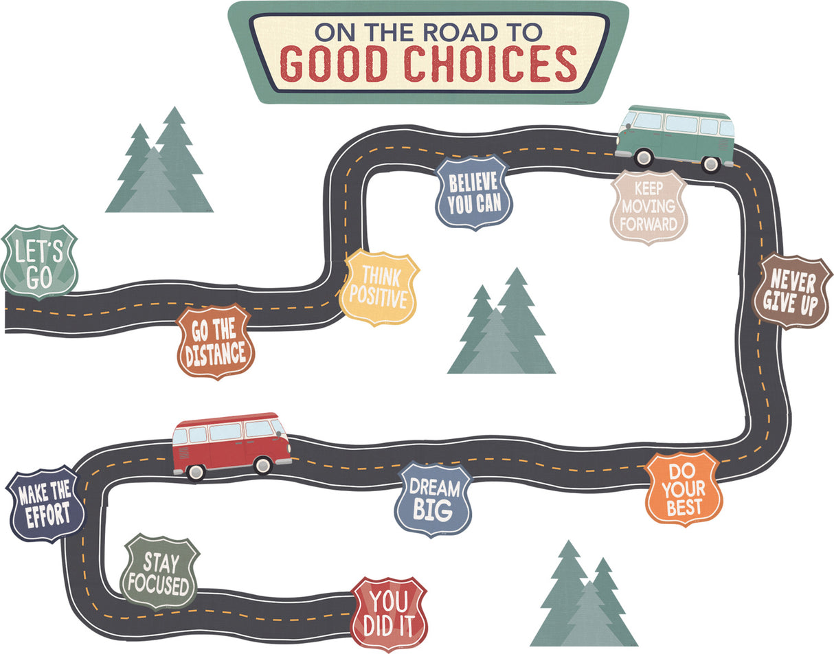 Moving Mountains Road Trip On the Road to Good Choices Mini Bulletin Board
