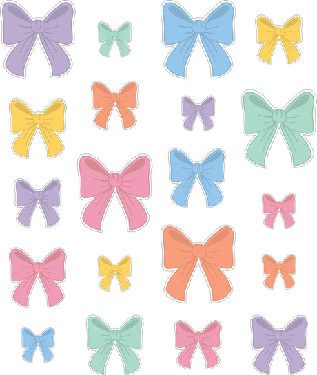 Pastel Bows Accents - Assorted Sizes