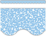 Composition Blue Scalloped Border Trim