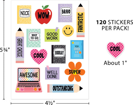 Cool for School Stickers
