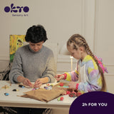 OKTO Sensory Art Wood & Craft Clay Kit - Tenderness Succulents