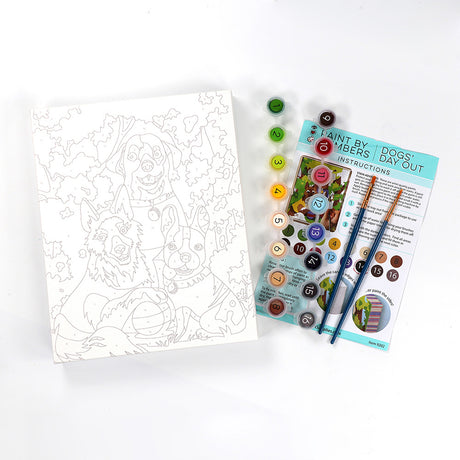iHeartArt Paint By Numbers Dogs' Day Out