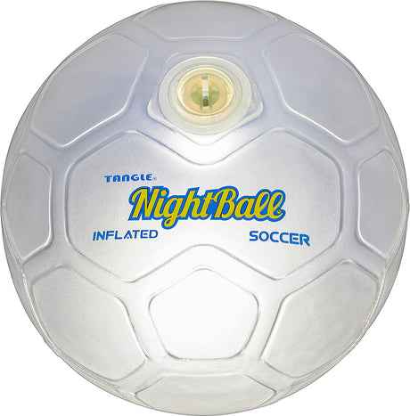 NightBall Inflated Soccer Ball - White