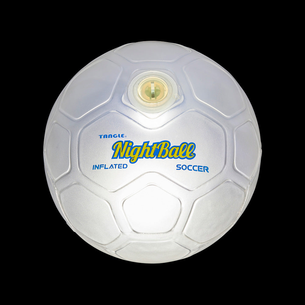 NightBall Inflated Soccer Ball - White