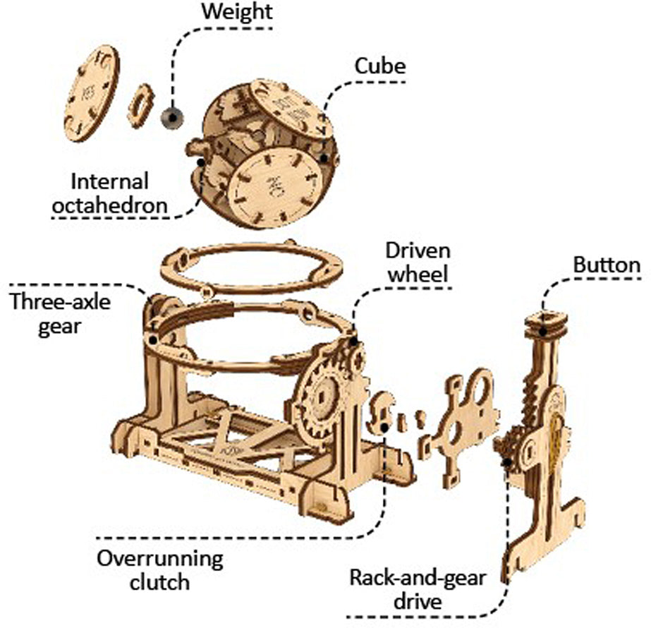 UGears STEM LAB Random Generator Model Kit