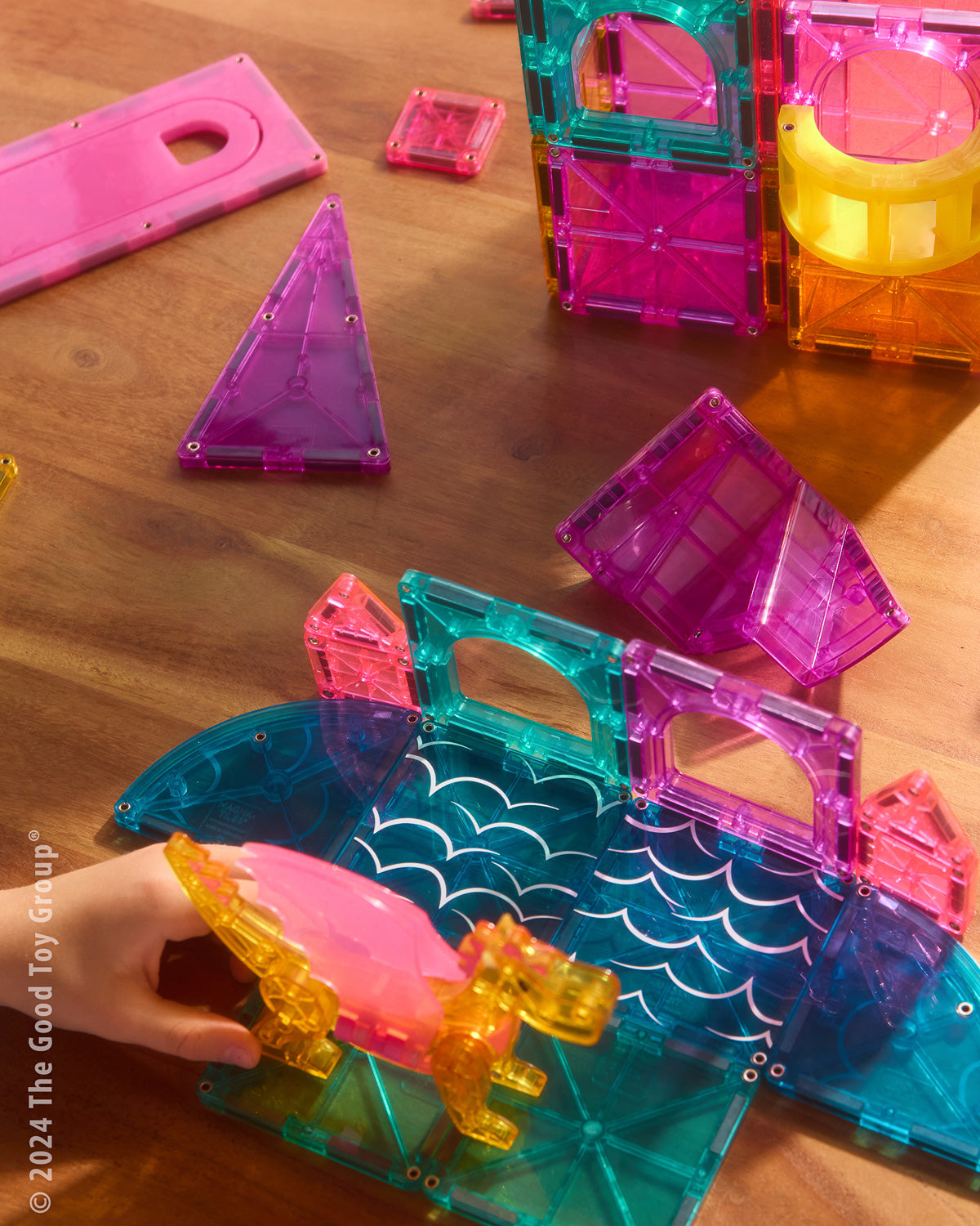 Magna-Tiles Castle DLX + MicroMAGS 48 Piece Set – School Crossing