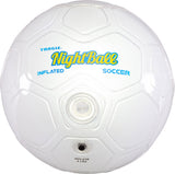 NightBall Inflated Soccer Ball - White