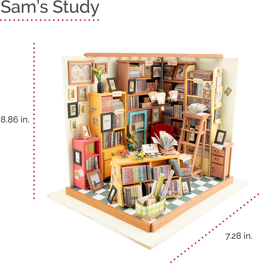 DIY Miniature House: Sam's Study