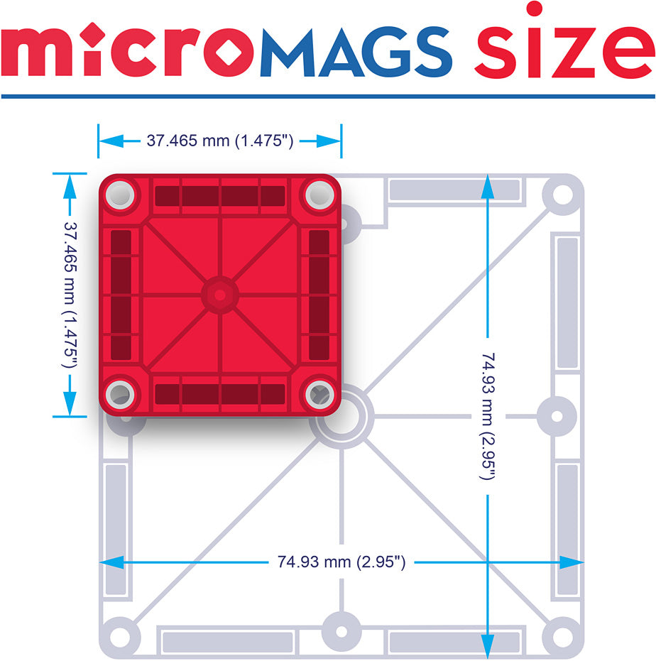 Magna-Tiles Combo + microMAGS 46 Piece Set – School Crossing