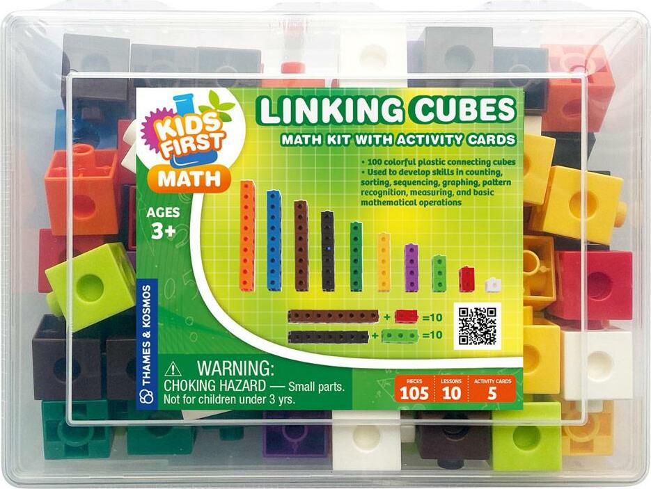 Kids First Math: Linking Cubes Math Kit With Activity Cards