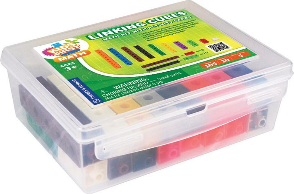 Kids First Math: Linking Cubes Math Kit With Activity Cards