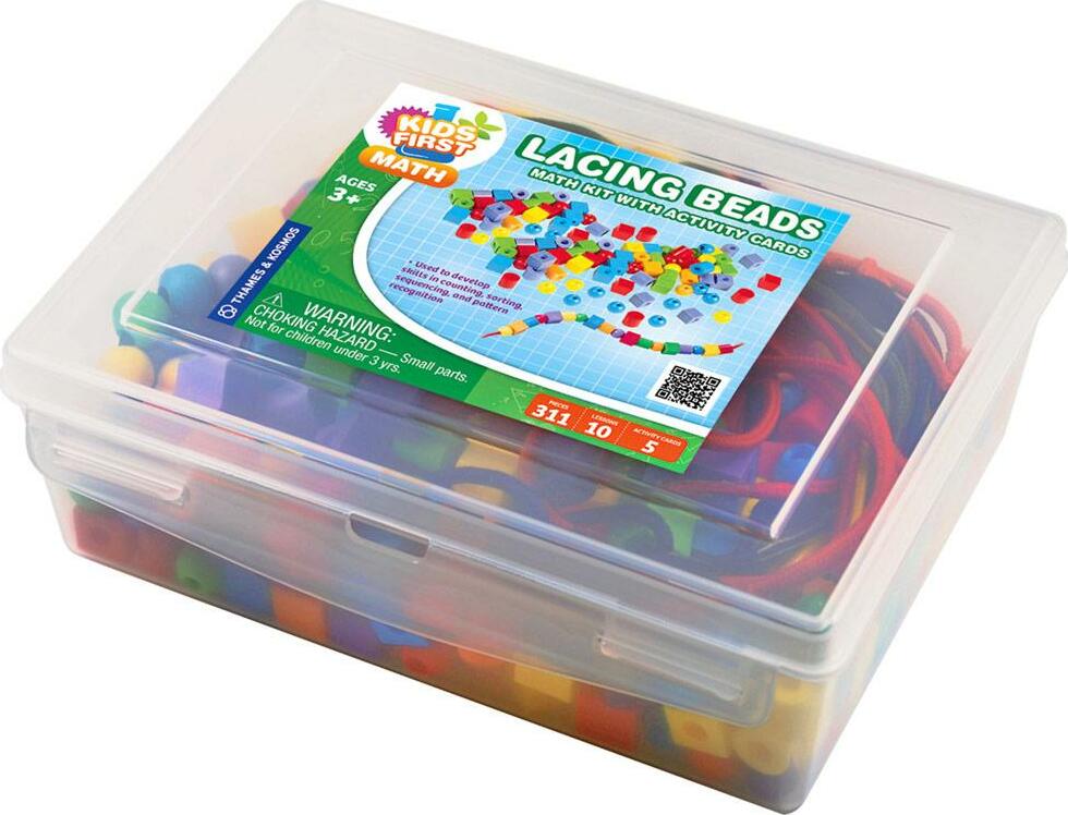 Kids First Math: Lacing Beads Math Kit With Activity Cards