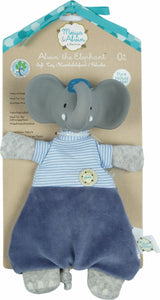 Alvin The Elephant Velour Lovey With Organic Natural Rubber Teether Head