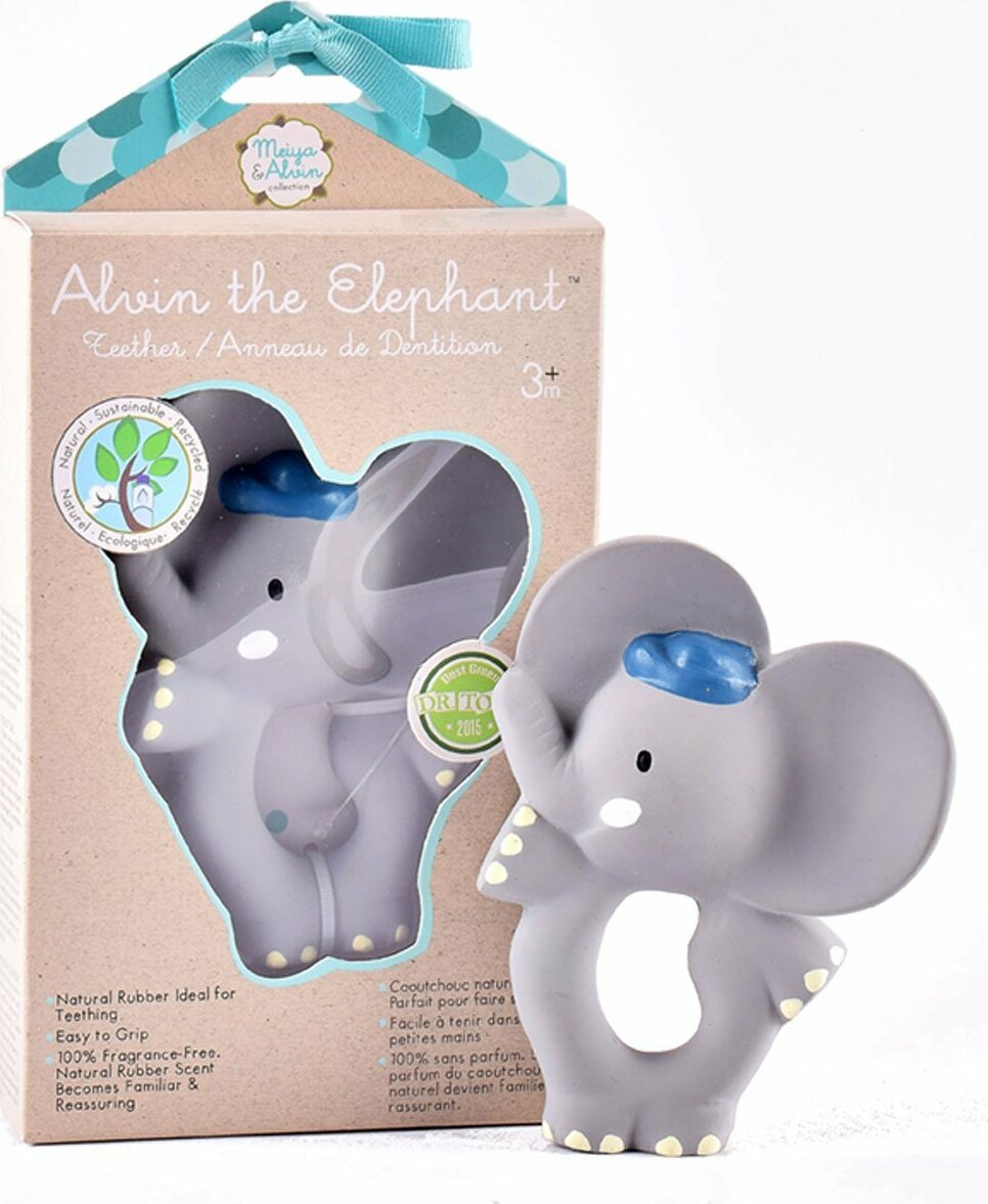 Alvin The Elephant Natural Rubber Teether