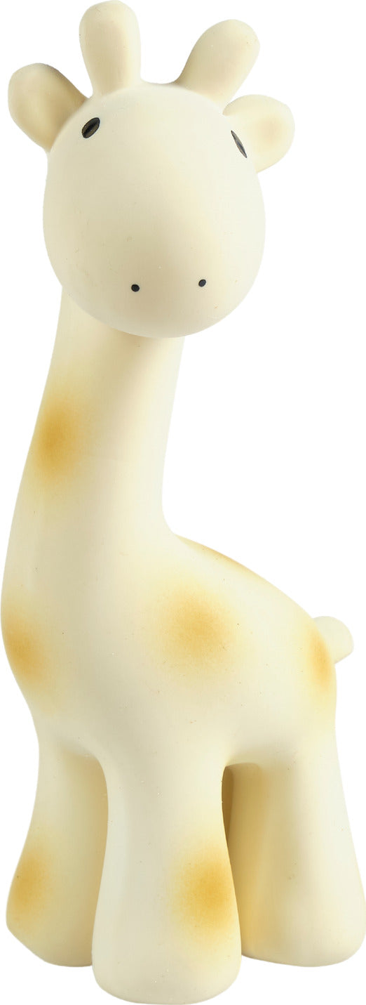 Giraffe Natural Organic Rubber Teether, Rattle & Bath Toy