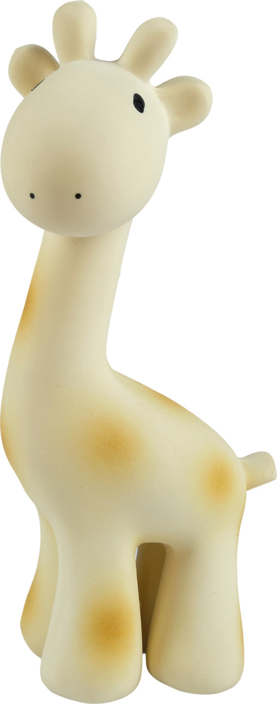 Giraffe Natural Organic Rubber Teether, Rattle & Bath Toy