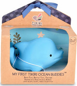 Dolphin Natural Organic Rubber Teether, Rattle & Bath Toy