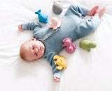 Dolphin Natural Organic Rubber Teether, Rattle & Bath Toy