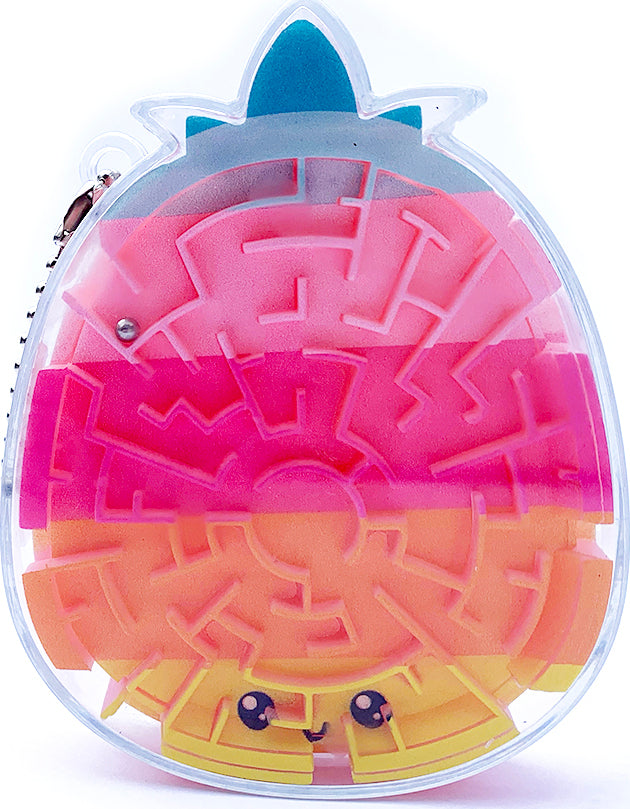 Flippin' Fun Maze Keychain  Pineapple