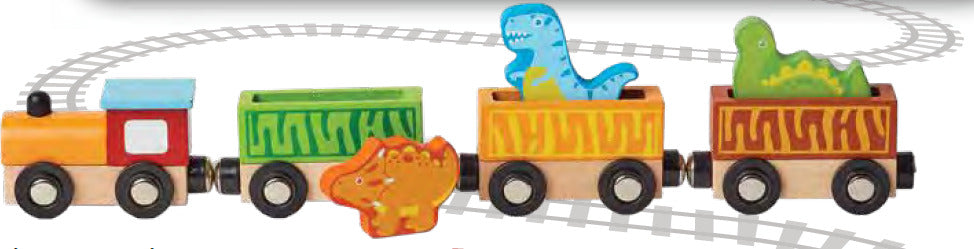 Wooden Dinosaur train