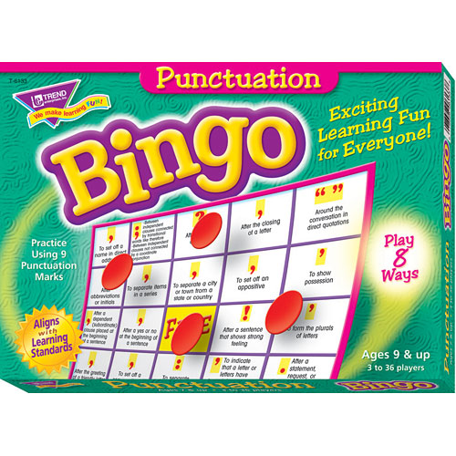 Punctuation Bingo Game