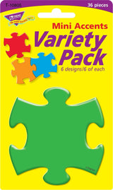 Puzzle Pieces Mini Accents Variety Pack, 36 Ct