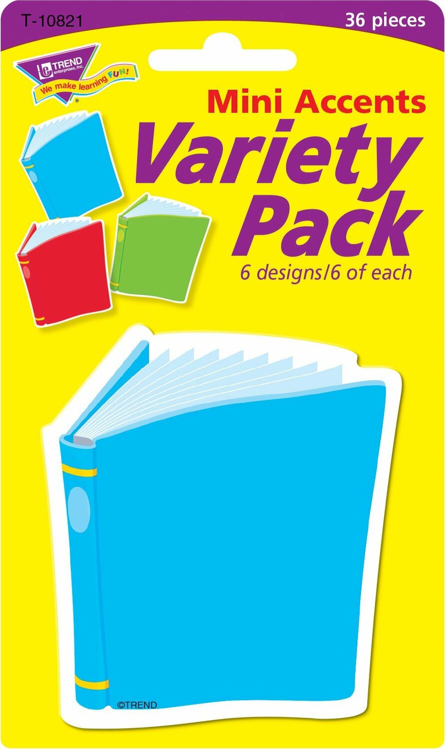 Bright Books Mini Accents Variety Pack, 36 Ct