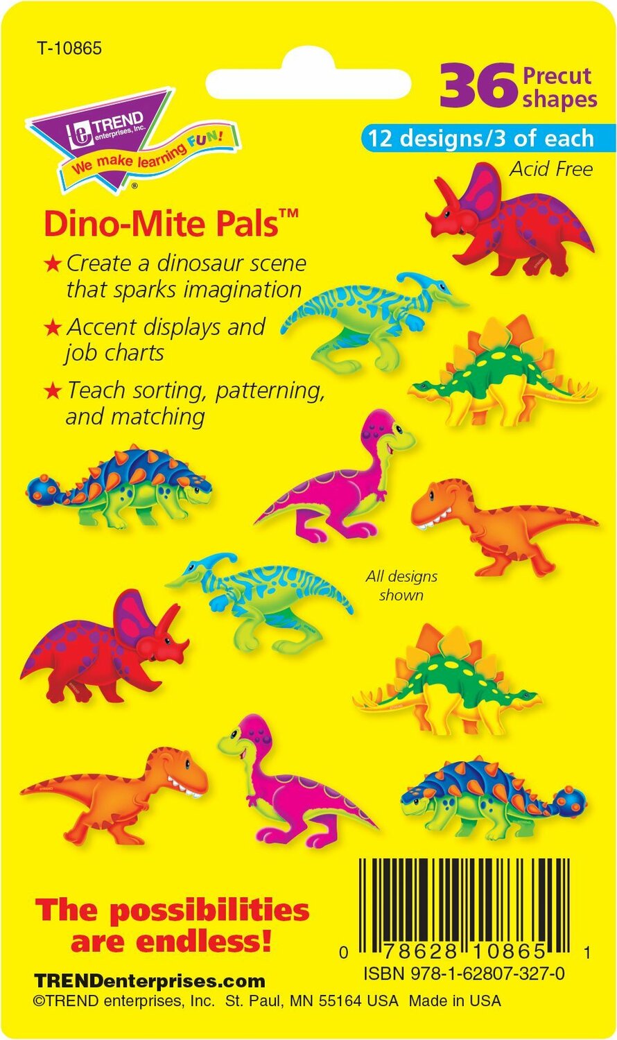 Dino-mite Pals Mini Accents Variety Pack, 36 Ct