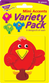 Busy Birds Mini Accents Variety Pack, 36 Ct