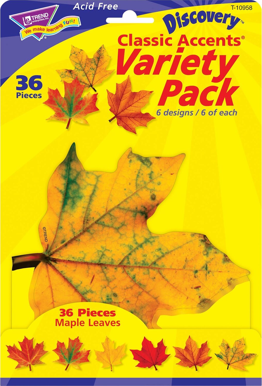 Maple Leaves Classic Accents Variety Pack, 36 Ct