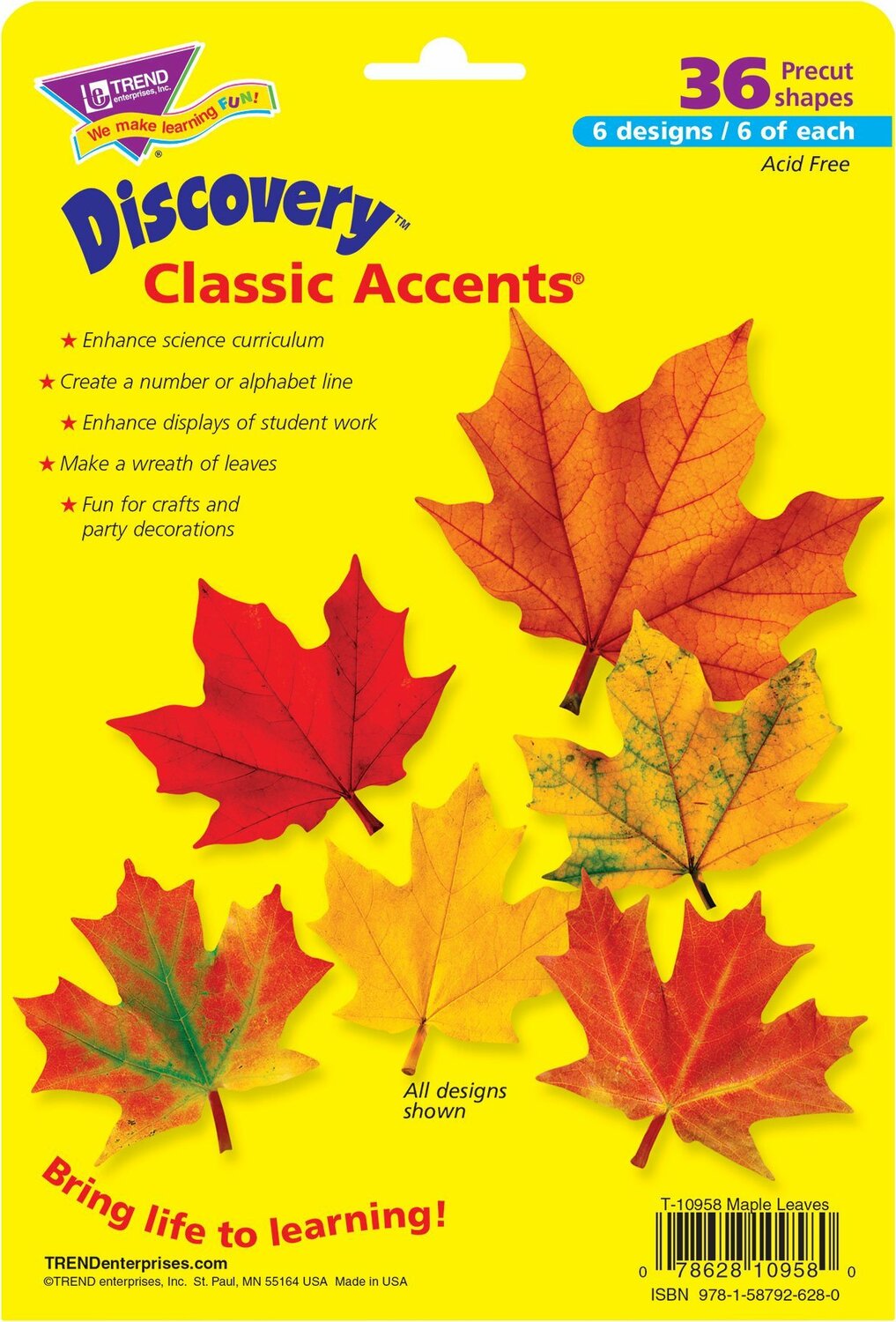 Maple Leaves Classic Accents Variety Pack, 36 Ct