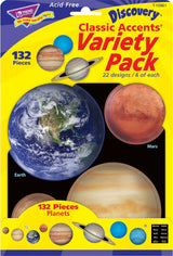 Planets Classic Accents Variety Pack, 132 Ct