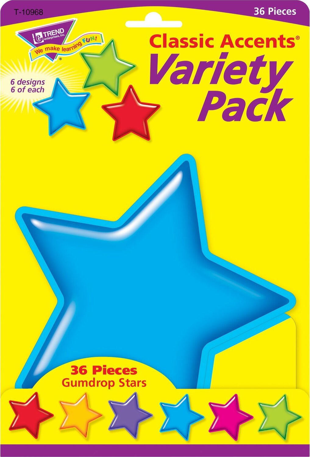 Gumdrop Stars Classic Accents Variety Pack, 36 Ct