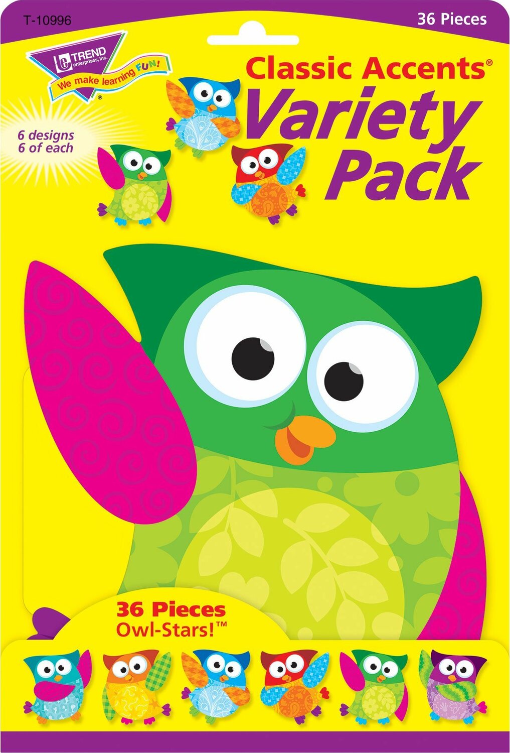 Owl-stars! Classic Accents Variety Pack, 36 Ct