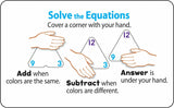 Addition and Subtraction Three-Corner Flash Cards