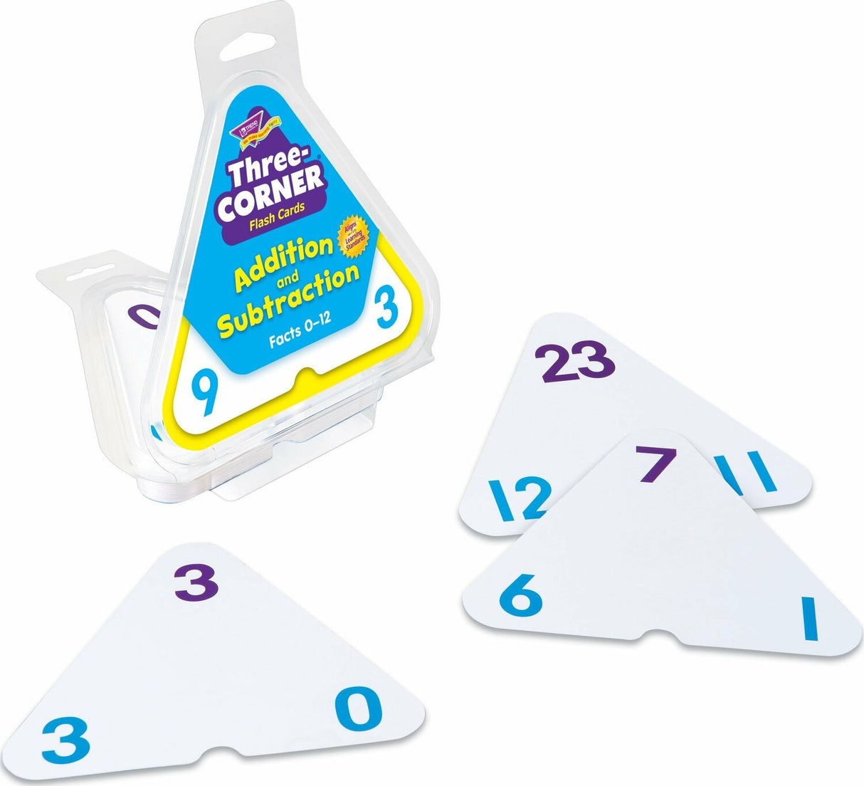 Addition and Subtraction Three-Corner Flash Cards