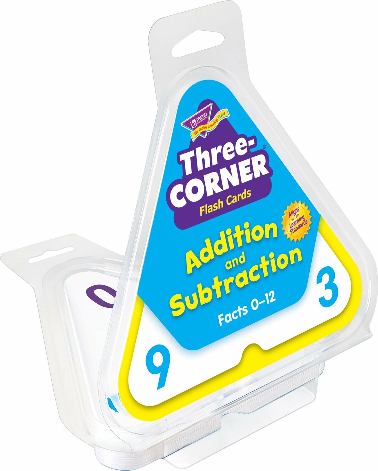 Addition and Subtraction Three-Corner Flash Cards