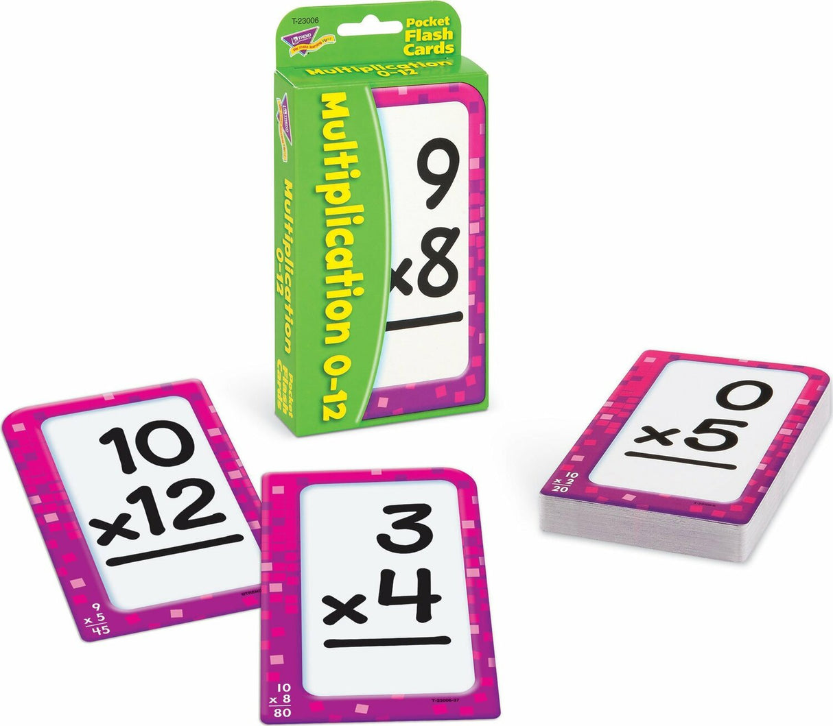 Multiplication 0-12 Pocket Flash Cards