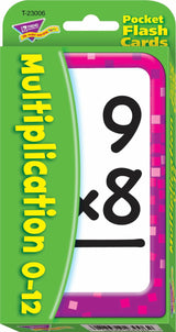 Multiplication 0-12 Pocket Flash Cards