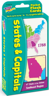 States & Capitals Pocket Flash Cards