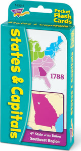 States & Capitals Pocket Flash Cards