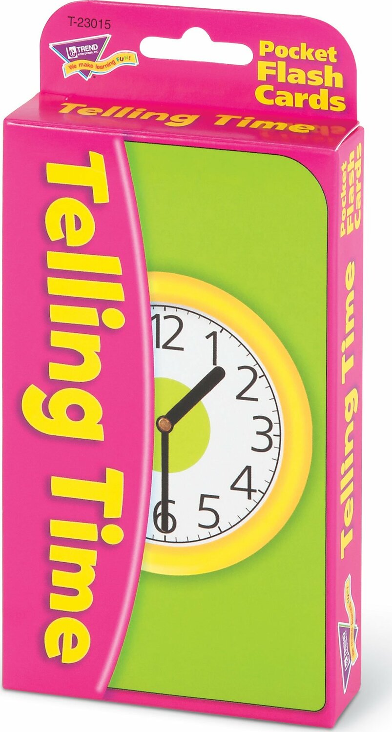 Telling Time Pocket Flash Cards