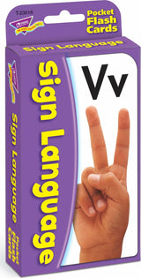 Sign Language Pocket Flash Cards